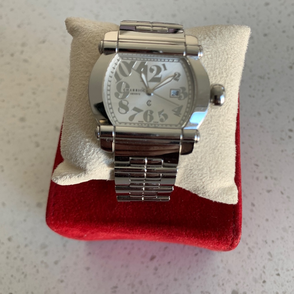Charriol SS deployment clasp watch